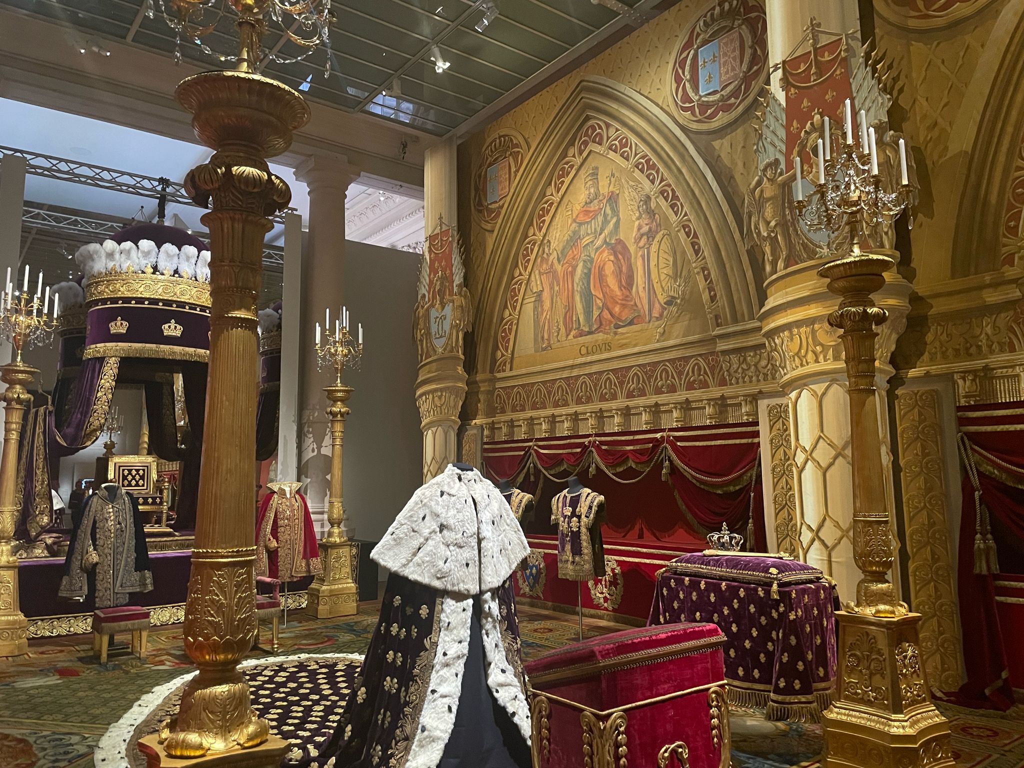 Représentation du sacre de Charles X à Reims le 29 mai 1825. Photo : Bertille Vaur